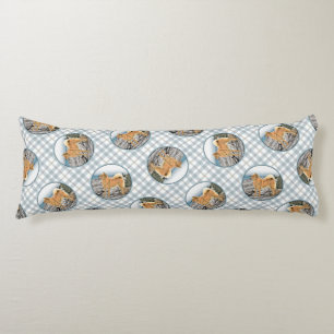 Coussins Longs Peinture finlandaise Spitz Seashore Peinture Chien