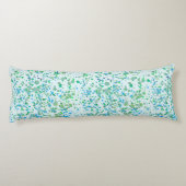 Coussins Longs Peinture Funky Splatter bleu et vert (Dos)