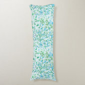 Coussins Longs Peinture Funky Splatter bleu et vert (Devant (Vertical))