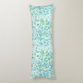Coussins Longs Peinture Funky Splatter bleu et vert (Dos (Vertical))