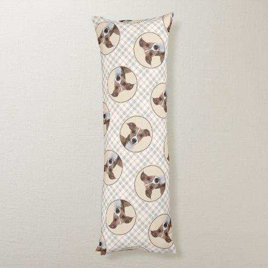 Coussins Longs Peinture grecque italienne Sable art original chie (Dos (Vertical))