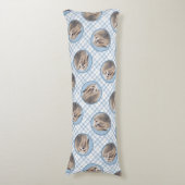 Coussins Longs Peinture Havanaise Silver mignonne Artiste Pot Ori (Devant (Vertical))