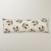 Coussins Longs Peinture islandaise sur chien de mer Tan art origi (Dos)