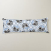 Coussins Longs Peinture Keeshond 2 Keeshonden Original Chien Art (Dos)