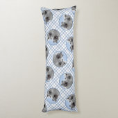 Coussins Longs Peinture Keeshond 2 Keeshonden Original Chien Art (Dos (Vertical))