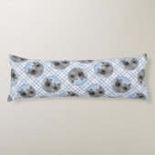 Coussins Longs Peinture Keeshond 2 Keeshonden Original Chien Art (Devant)