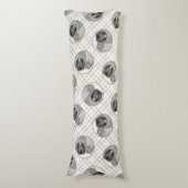 Coussins Longs Peinture Keeshond 2 Keeshonden Original Chien Art (Devant (Vertical))