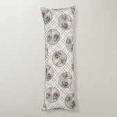 Coussins Longs Peinture Keeshond 2 Keeshonden Original Chien Art (Dos (Vertical))