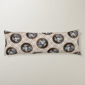 Coussins Longs Peinture Keeshond Playtime Cute Original Chien Art (Dos)