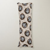 Coussins Longs Peinture Keeshond Playtime Cute Original Chien Art (Devant (Vertical))