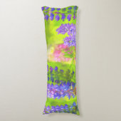 Coussins Longs Peinture Lupine - Art Fleur Original (Devant (Vertical))