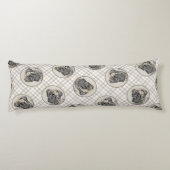 Coussins Longs Peinture mastiff anglais Brindle art original chie (Dos)