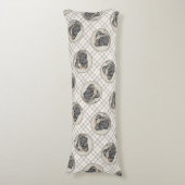 Coussins Longs Peinture mastiff anglais Brindle art original chie (Devant (Vertical))