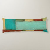 Coussins Longs Peinture multicolore sur les côtes contemporaines (Dos)