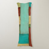 Coussins Longs Peinture multicolore sur les côtes contemporaines (Devant (Vertical))