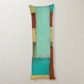 Coussins Longs Peinture multicolore sur les côtes contemporaines (Dos (Vertical))