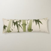 Coussins Longs Peinture orientale de style, branches 2 de bambou (Dos)
