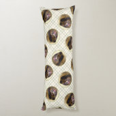 Coussins Longs Peinture Poméranienne Orange Sable Original Chien  (Dos (Vertical))