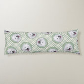 Coussins Longs Peinture Samoyed Blanc mignonne Original Animal Ch (Dos)