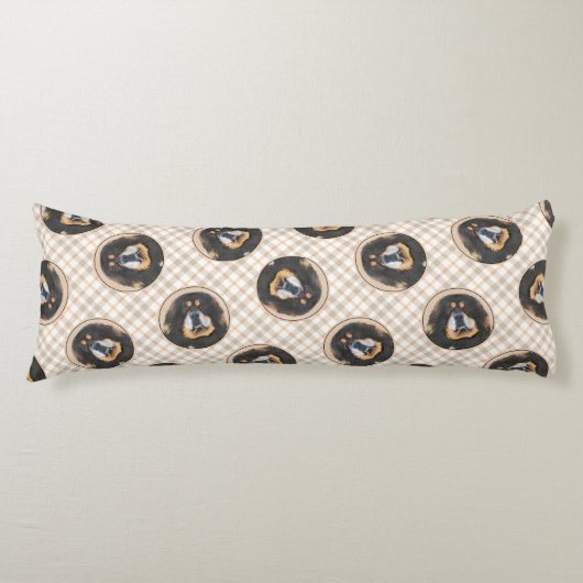 Coussins Longs Peinture tibétaine Mastiff art de chien animal de  (Devant)