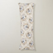 Coussins Longs Peinture Whippet Brindle Blanc Original Chien Art (Devant (Vertical))