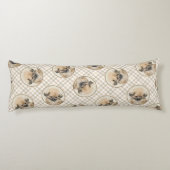 Coussins Longs Pekingese Peinture Faune Cute Original Animal Chie (Dos)