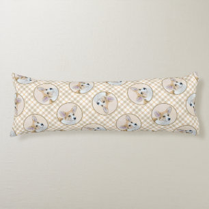 Coussins Longs Pembroke Welsh Corgi Peinture Rouge Original Chien