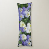 Coussins Longs Pensées violettes (Dos (Vertical))