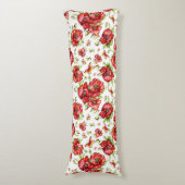 Coussins Longs Pépites rouges avec feuillage vert sur Arrière - p (Devant (Vertical))