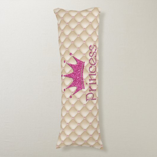 Coussins Longs Perles Charming Chic, Tiara, Princesse, Glitterie (Devant (Vertical))