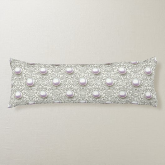 Coussins Longs Perles et dentelles (Devant)