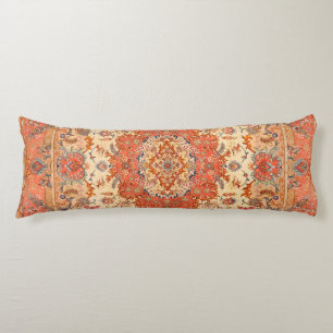 Coussins Longs Persia Tabriz Dusty Tan Red Blush