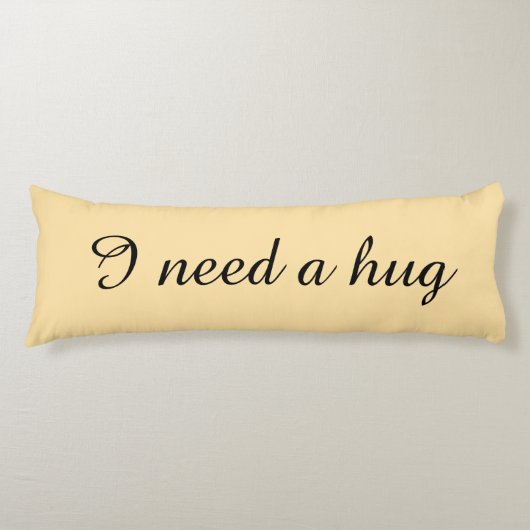 Coussins Longs Personalized beige body pillows (Devant)