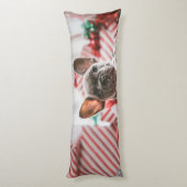 Coussins Longs Personalized Photo and Text (Dos (Vertical))