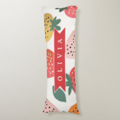 Coussins Longs Personalized Summer Colorful Strawberry Pattern (Devant (Vertical))