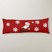Coussins Longs Personnalisation de Père Noël surprenante (Dos)