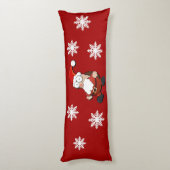 Coussins Longs Personnalisation de Père Noël surprenante (Dos (Vertical))