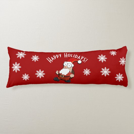 Coussins Longs Personnalisation de Père Noël surprenante (Devant)