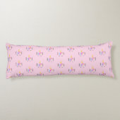 Coussins Longs Personnalisé Cute Girly Moderne Unicorne (Dos)