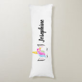 Coussins Longs Personnalisé Cute Girly Moderne Unicorne (Devant (Vertical))