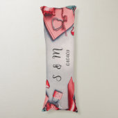 Coussins Longs Personnaliser la Saint Valentin (devant Vertical)