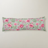 Coussins Longs Pétales de Prairie Rose en Fleur (Dos)