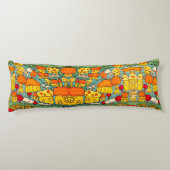 Coussins Longs Petit village de maisons merveilleuses (Dos)