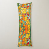 Coussins Longs Petit village de maisons merveilleuses (Dos (Vertical))