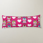 Coussins Longs Petites filles Unicorn Pony (Dos)