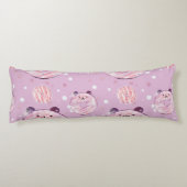 Coussins Longs Petits beignets de Panda - Esthétique Pastel (Dos)