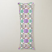 Coussins Longs Petits hiboux mignons aux couleurs pastel (Devant (Vertical))