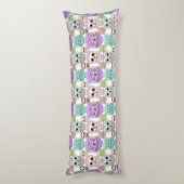 Coussins Longs Petits hiboux mignons aux couleurs pastel (Dos (Vertical))