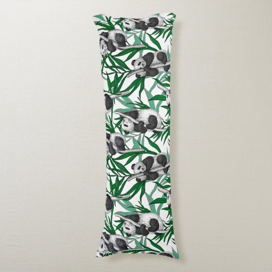 Coussins Longs Petits panda sur (Devant (Vertical))