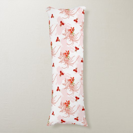 Coussins Longs Phoenix Oiseau Et Phoenix Fleur Motif Sans Faille (Devant (Vertical))